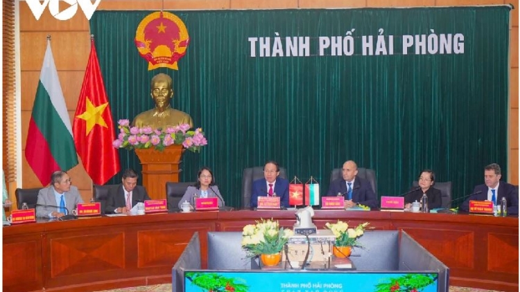 Tổng thống Bulgaria khâl, pah kan đah kruanh nkual ƀon têh Hải Phòng