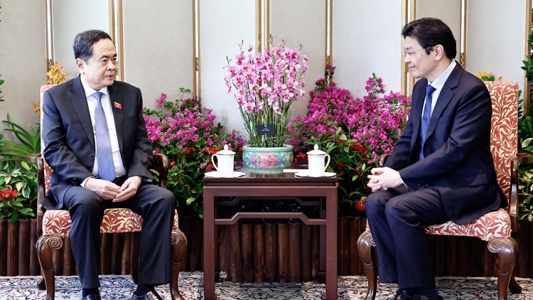 Pôa Trần Thanh Mẫn-Kăn xiâm hnê ngăn Kuô̆k hô̆i trâm, tơpui tơno ƀă Ngế pro xiâm hnê ngăn Singapore