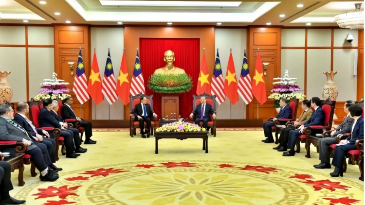 Tổng Bí thư Tô Lâm wơt Thủ tướng Malaysia 