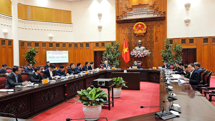 Thủ tướng Phạm Minh Chính ƀư tơm rơh hop mpeh dăp rgum nuĭh kan nhih pah kan thanh tra