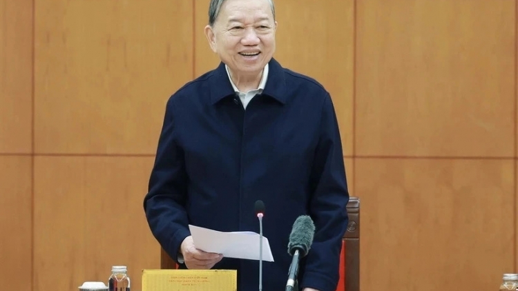 Tổng Bí thư Tô Lâm ƀư tơm rơh hop Rnâng kan ăp Tiểu ban nchrăp Đại hội XIV bah Đảng