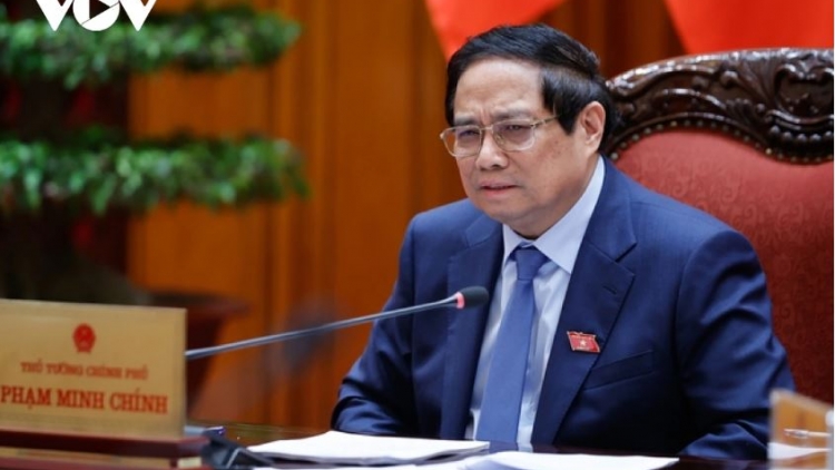 Thủ tướng Phạm Minh Chính pơgơ̆r hop akŏm găh trong jang pơjing păng atŏk tơiung anih jang tơbôl truh sơnăm 2030