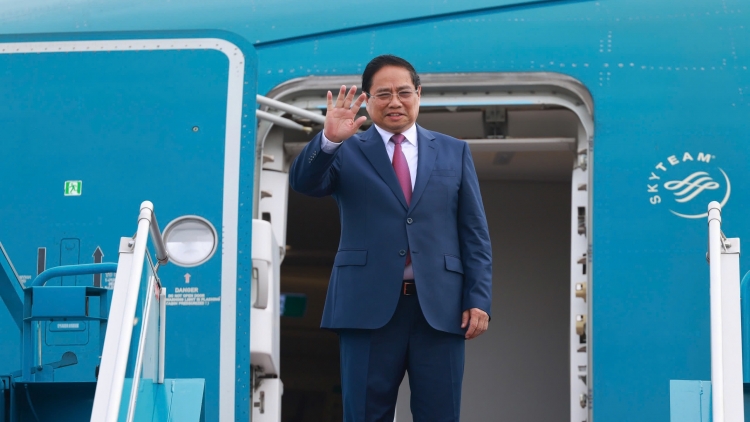 Thủ tướng Phạm Minh Chính năm Hop akŏm WEF Thiên Tân 2025 