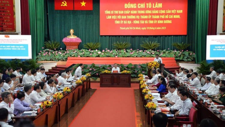 Pôa Tô Lâm, Kăn xiâm pơkuâ hnê ngăn cheăng Đảng pêi cheăng ƀă Khu pơkuâ ngăn Đảng Pơlê kong kân Hồ Chí Minh, kong pơlê Bà Riạ Vũng Tàu ƀă Bình Dương