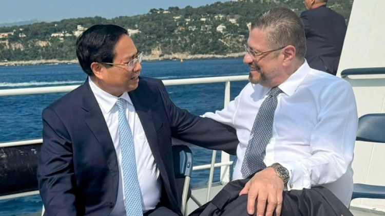 Thủ tướng Phạm Minh Chính tơƀơ̆p Kơdră tơm teh đak Costa Rica      