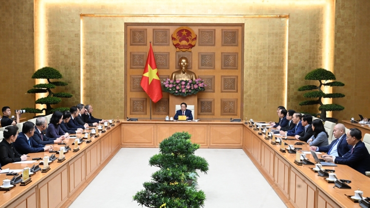 Thủ tướng ồng Phạm Minh Chính wă Ƀí thư Tỉñ ủy càr Sơn Đông, lơgar Lo