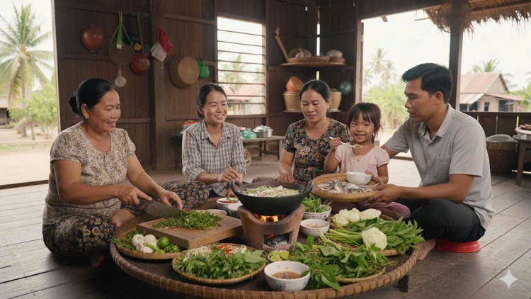 រសជាតិនៃម្ហូបអាហារស្រុកស្រែនៅអាងយ៉ាង។