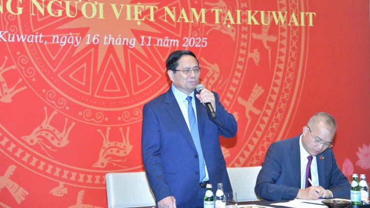 Thủ tướng Phạm Minh Chính mâp măt mpôl nuĭh Việt Nam ta Kuwait