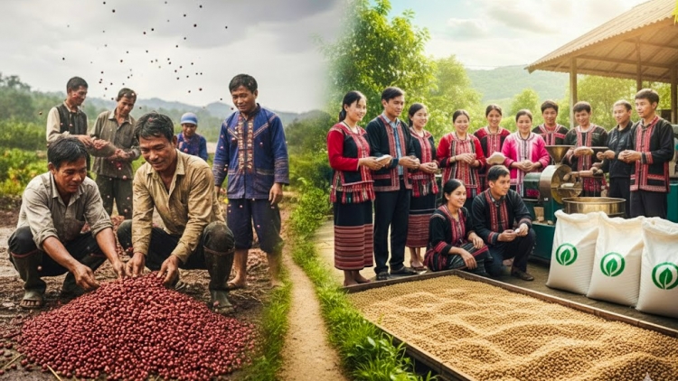 Pơ’leăng kơphế ƀă tơdroăng tơdjêp