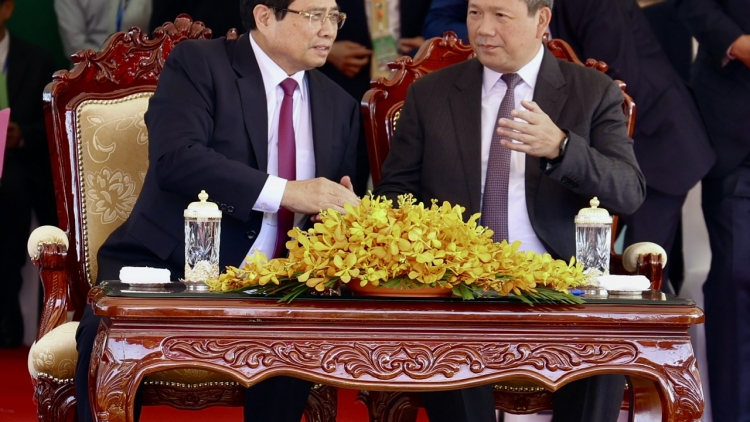 Thủ tướng Chính phủ Phạm Minh Chính râng nar ntơm dơi hăn ro mpông trong đah dak ba dih Tân Man-Meun Chey