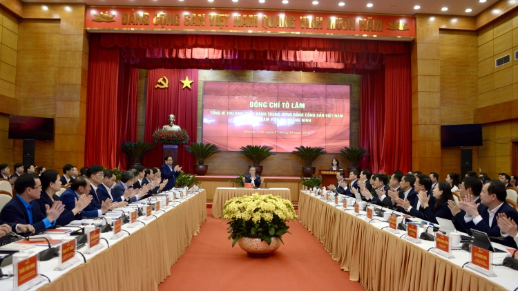 Tổng Bí thư Tô Lâm ƀư tơm nar pah kan đah BCH Đảng bộ n’gor Quảng Ninh 