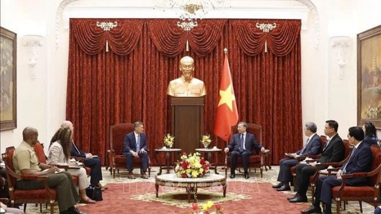Tổng Bí thư, Kơdră teh đak bơ̆n Tô Lâm sơng Ƀô̆ trương Hơnih tơm vei lăng khŭl linh Duk Hoa Kỳ