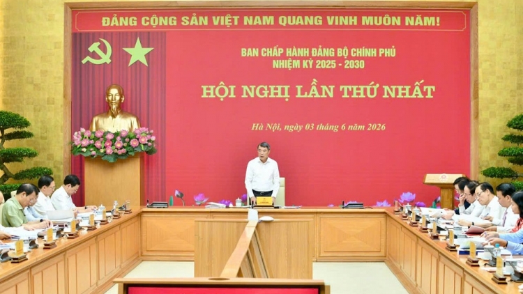 Thủ tướng Lê Minh Hưng pơgơ̆r Hop akŏm ‘măng mă mônh Khŭl Kơdră chĕp kơ̆l Đảng bộ Khŭl kơdră teh đak jăl jang 2025-2030