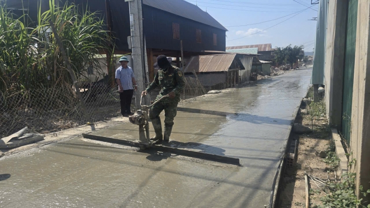Gia Lai bi liê êbeh 1.100 êklai prăk čiăng tuh bê tông êlan krĭng ƀuôn sang 