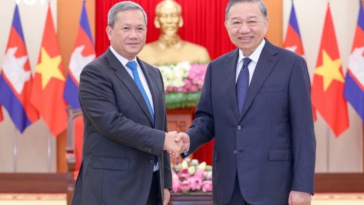 Khua gĭt gai Đảng, Khua lăn čar Tô Lâm bi tuôm hŏng Khua knŭk kna Campuchia Hun Manet 