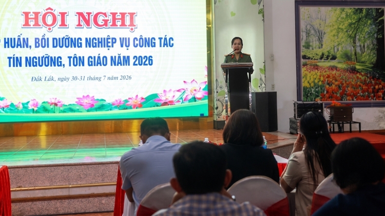 Đắk Lắk tập huấn công tác tín ngưỡng, tôn giáo cho gần 200 cán bộ cấp xã