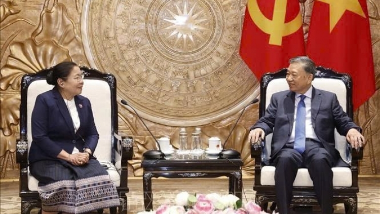 TỔNG BÍ THƯ, CHỦ TỊCH NƯỚC TÔ LÂM LƯM, PA ẶT TRƯỞNG BAN TỔ CHỨC TRUNG ƯƠNG ĐẢNG NHÂN DÂN CÁCH MẠNG LÀO XỈ-XẢY LƯ-ĐỆT-MUN-XỎN
