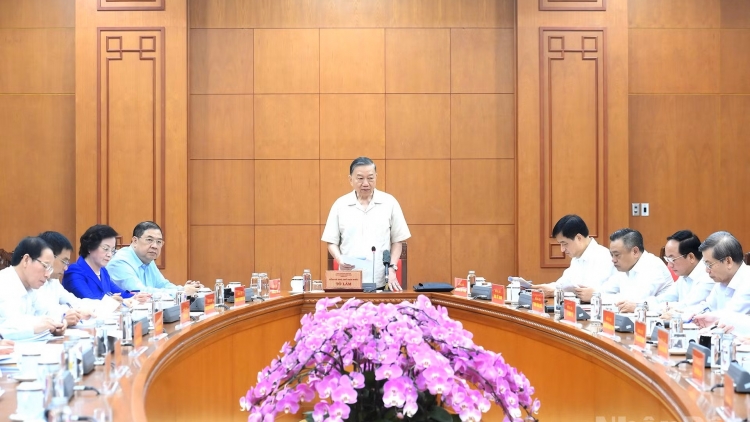 TỔNG BÍ THƯ, CHỦ TỊCH NƯỚC TÔ LÂM K’ĐHƠỢNG BHRỢ BHIỆC LÂNG ĐẢNG UỶ CHÍNH PHỦ