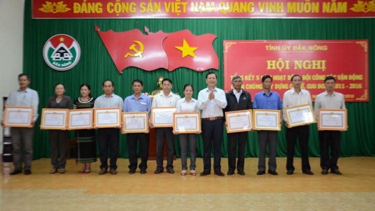 Dak Nông: Hop ako\m pơtôch 5 sơnăm bơ\ jang pơro# pơ rôp kon pơle\i tơ iung pơ jing tơring tơrang