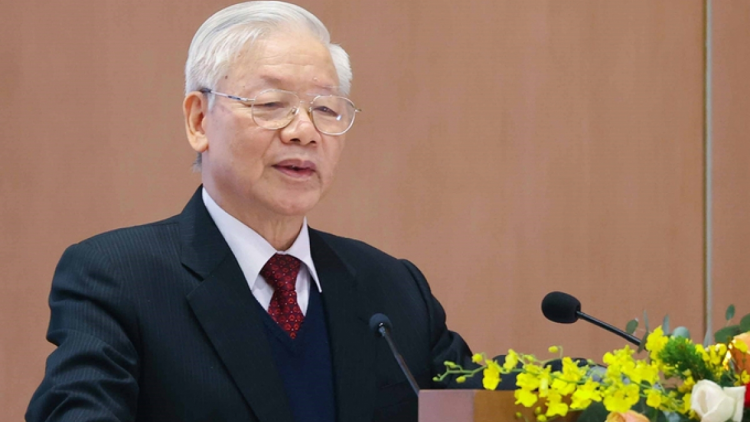 Tổng Bí thư, Kơdră che\p pơgơ\r Te\h đak Nguyễn Phú Trọng vang hop ako\m trư\k tuyên hơtuch sơnăm [ar păh Khu\l Kơdră te\h đak hăm 63 dêh char