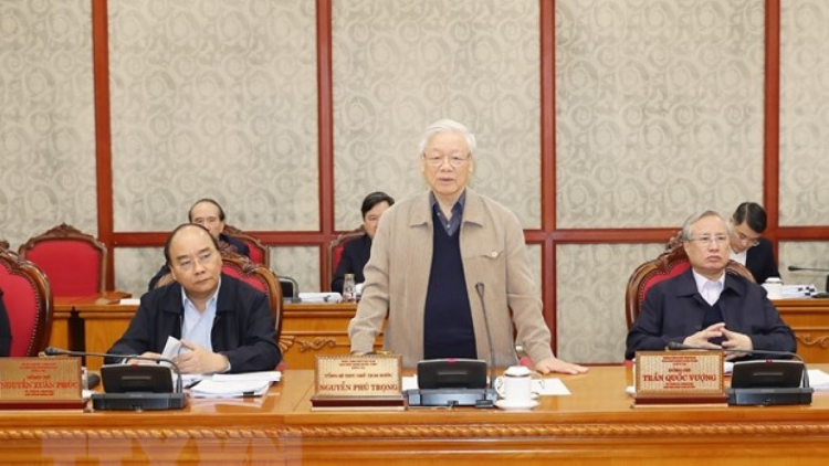 Tổng Bí thư, Kơdră che\p pơgơ\r Te\h đak Nguyễn Phú Trọng pơm tơm Hop ako\m Dơno\ an^h tơm Ch^nh tr^