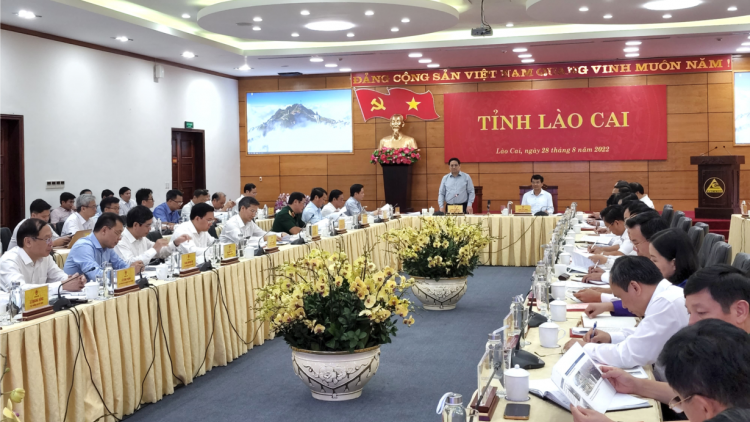 Thủ tướng Phạm Minh Chính bơ̆ jang hăm Khul kơ dră chĕp kơ̆l đảng dêh char Lào Cai