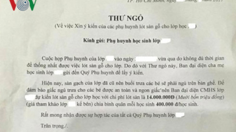 Nao họp phụ huynh tok di piah đóng jien harei 22/9