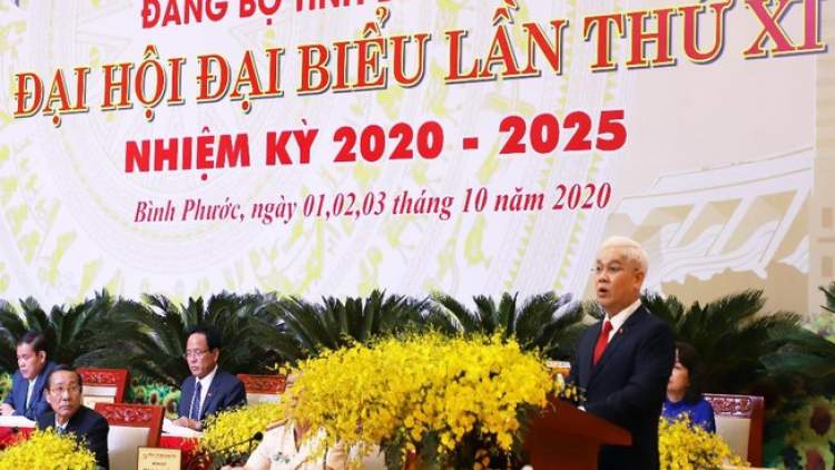 Nyaom roya Đảng bộ tỉnh Bình Phước mbang ka XI vaktu 2020-2025