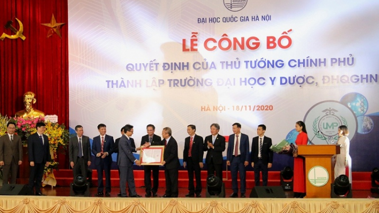 Đại học pakat negar Hà Nội bahrau khan brei thau sarak di Thủ tướng rajaei ka bruk padang ngak sang bac ĐH Y Dược di mangaok jalan lac ngak pasiam saong patagok Khoa Y Dược, ĐHQGHN