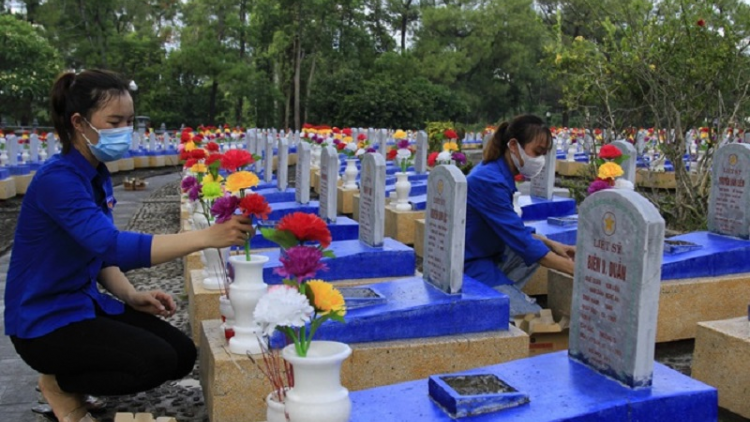 Pahadar 74 thun harei Thương binh - Liệt sỹ (27/7/1947 - 27/7/2021), melam ​27/6, Tỉnh Đoàn Quảng Trị peih bruk truac din pahadar di mblang taneh kubo Liệt sỹ pakat negar Trường Sơn