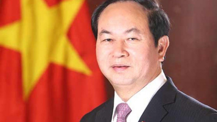 Chủ tịch k’tiếc k’ruung Trần Đại Quang pa’gơi thư hơnh déh ta’lưm g’lúh khai giảng c’moo học 2017-2018