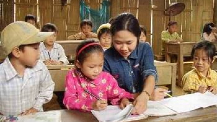 K’rang lêy k’bhúh giáo viên pa bhrợ đhị da ding k’coong
