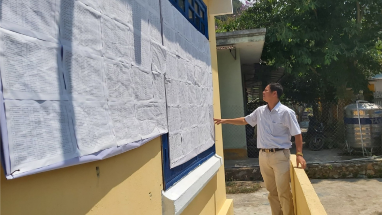 Đhanuôr da ding k’coong Quảng Nam năc mâng loom pâh ooy t’ngay bhiệc bhan bầu cử