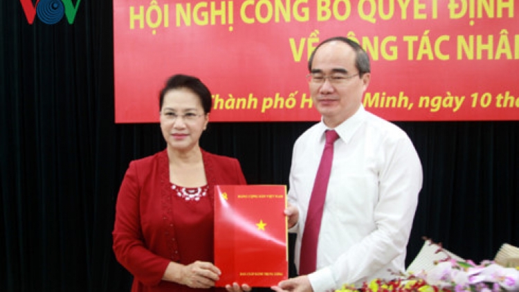 Đồng chí Nguyễn Thiện Nhân bhrợ Bí thư Thành uỷ TPHCM