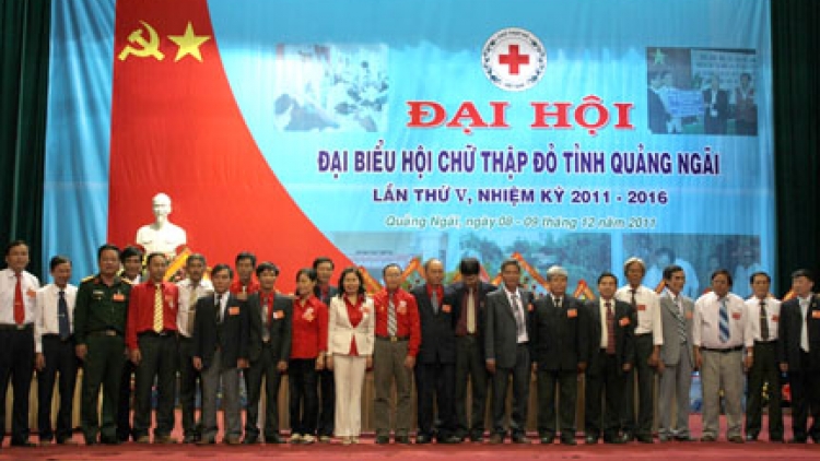 Đại hội đại biểu Hội Chữ thập đỏ Việt Nam tỉnh Quảng Ngãi g’lúh VI