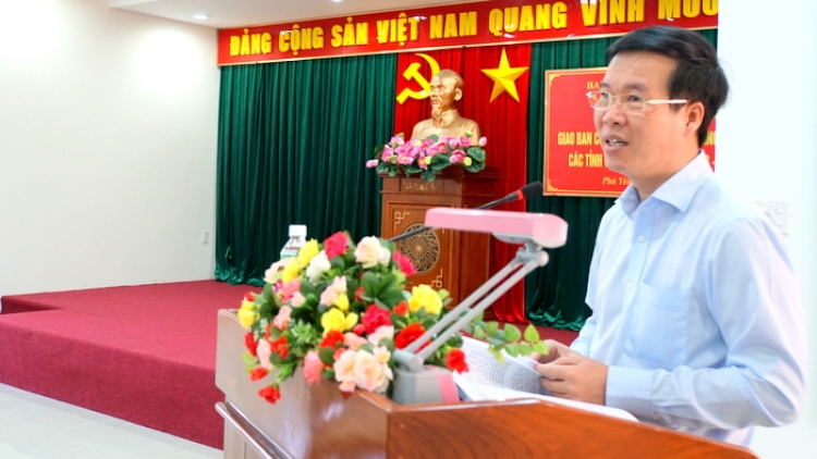 Trưởng Ban Tuyên giao Trung ương Võ Văn Thưởng: Ban Tuyên giáo apêê vel đong nắc đơớh loon cóh bh’rợ xay moon xa nay bh’rợ