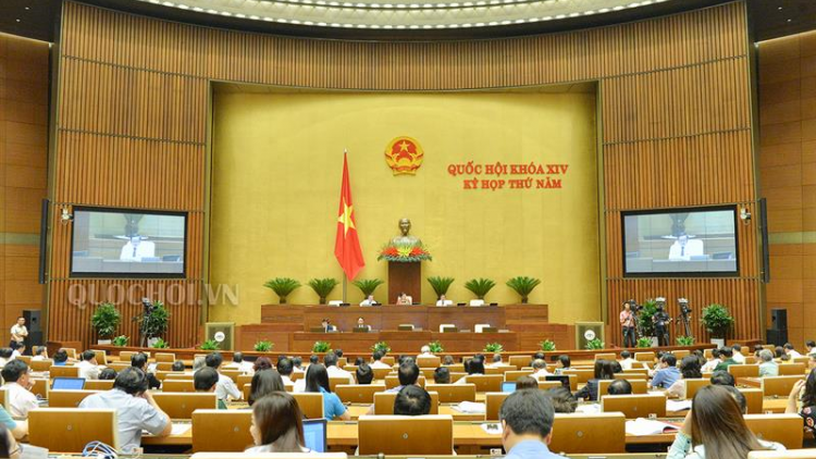 Quốc hội prá xay ooy dự án Luật Cảnh sát biển Việt Nam
