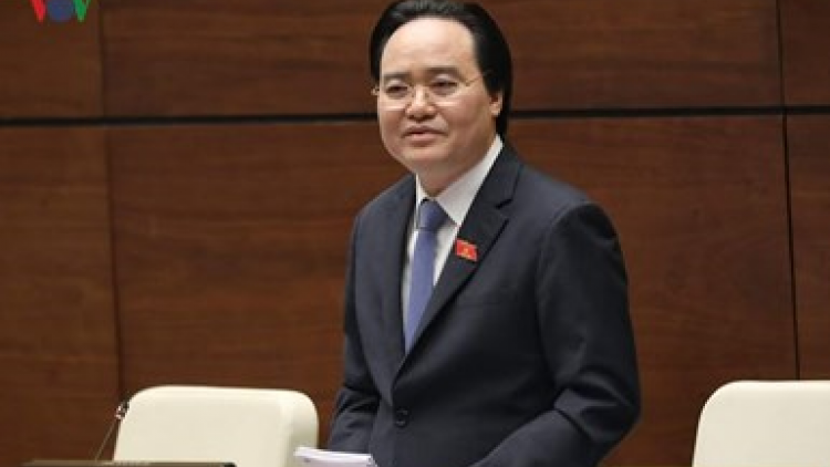 Boóp p’rá âng đha nuôr prang k’tiếc ooy g’lúh t’ơơi tr’moóh âng Bộ Trưởng Bộ Giáo dục lâng Đào  tạo