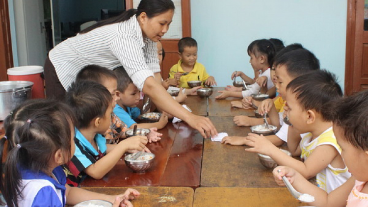 Phú Yên: Chr’hoong Đông Hoà căh ơy vêy trường mầm non bán trú