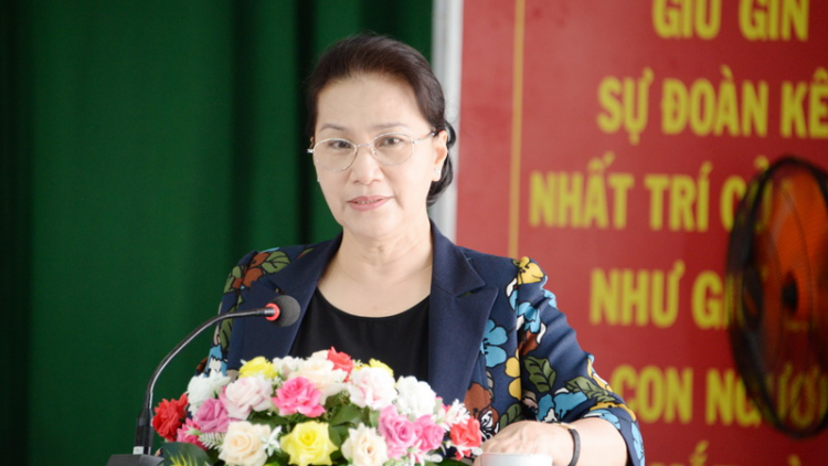 Chủ tịch Quốc hội lum prá lâng đha nuôr đhị quận Cái Răng, TP Cần Thơ