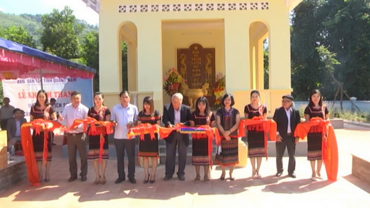 Khánh thành Bia c’cir lịch sử Ban cán sự miền Tây Quảng Nam