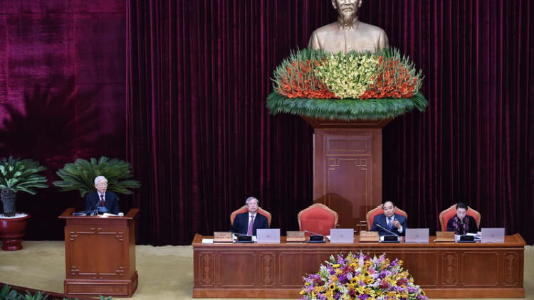 Tơợp bhrợ têng Hội nghị g’lúh 9 Ban Chấp hành Trung ương Đảng khoá XII