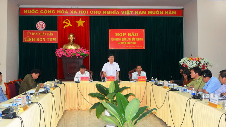 Kon Tum: Họp báo tu bhiệc bhrợ têng n’loong cắh liêm crêê dưr váih đhị chr’hoong Kon Plông