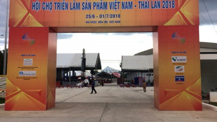 Bến Tre: Tơợp bhrợ têng hội chợ Quốc tế Việt Nam-Thái Lan