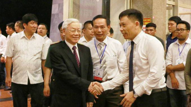 Tổng Bí thư Nguyễn Phú Trọng pấh bhiệc bhan pađớp ch’ner Báo chí Quốc gia g’lúh 12 c’moo 2017
