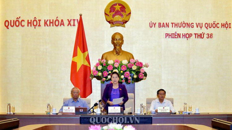 Bhrợ têng xang pr’họp g’lúh 36 âng Uỷ ban Thường vụ Quốc hội