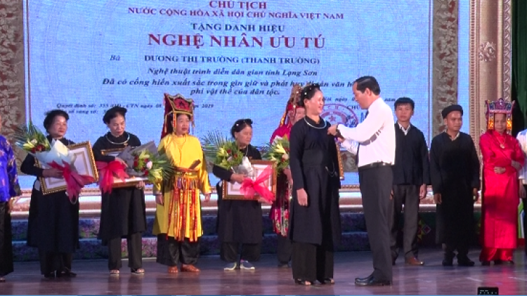 Lạng Sơn hâng hơnh apêê “Nghệ nhân nhân dân”, “Nghệ nhân ưu tú”