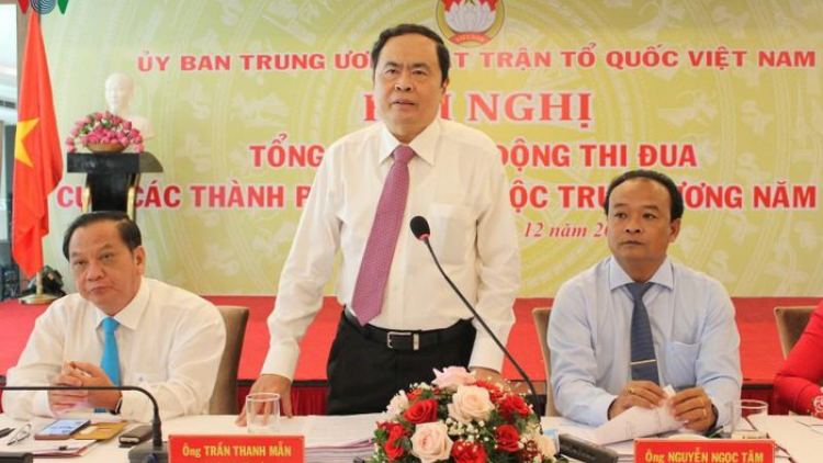 Mặt trận Tổ quốc k’rong pa zêng bha nụ thi đua 5 thành phố trực thuộc Trung ương