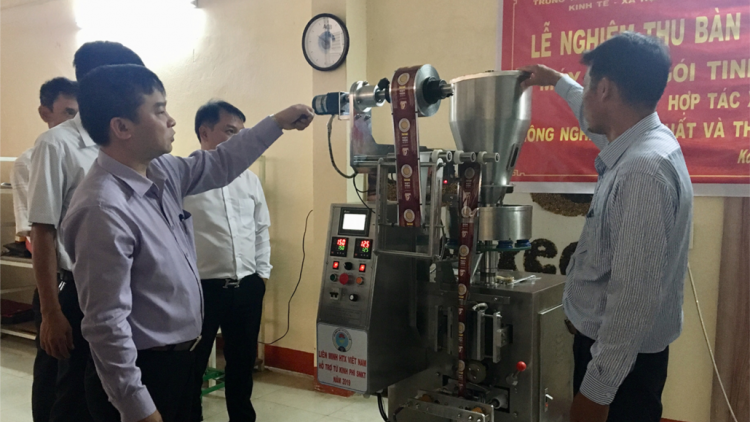 Liên minh Hợp tác xã Việt Nam zup zooi máy tôm cà phê đoọng ha Hợp tác xã đhị Kon Tum