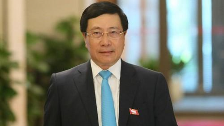 Phó Thủ tướng Phạm Bình Minh pa gơi boop tr’pac râu căh pr’đoọng tươc apêê pr’loọng đong vêy ngai bil